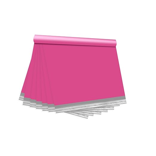 Pink Poly Mailers 10x13 1000 Pcs, Cute Waterproof Shipping Bags with Self-Seal Adhesive, Durable Tear-Resistant Shipping Envelopes for Clothing