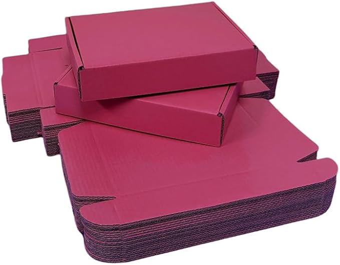 12 Pcs 14.2 x 11.8 x 2.4 inches Large Szie Corrugated Cardboard Gift Boxes Recyclable Shipping Boxes for Mailing & Holidays, Wedding, Birthday, Gifts Packaging (Cranberry, 14.2 x 11.8 x 2.4")
