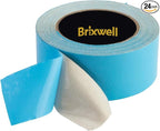 Brixwell 24 Rolls - Blue Double Coated Carpet Tape 2 Inch x 25 Yard Made in the USA