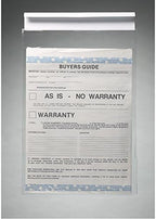 Generic Clip-On Window Form Holders - 9" x 13" Clear Pouch Form Holders for Car Dealership - Convenient Document Display Solution - Pack of 200