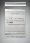 Generic Clip-On Window Form Holders - 9" x 13" Clear Pouch Form Holders for Car Dealership - Convenient Document Display Solution - Pack of 100