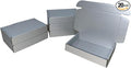 20 Pcs 14.5 x 10.6 x 2.8 inches Corrugated Cardboard Gift Boxes Recyclable Shipping Boxes for Packing Jewelry Ornament Gift Craft Packaging Supplier (Silver, 14.5 x 10.6 x 2.8")
