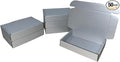 50 Pcs 7.9 x 4 x 1.2 inches Shipping Boxes for Small Business Cardboard Corrugated Mailer Boxes for Shipping Packaging Holidays Craft Gifts Phone Case Packaging (Silver, 7.9 x 4 x 1.2")