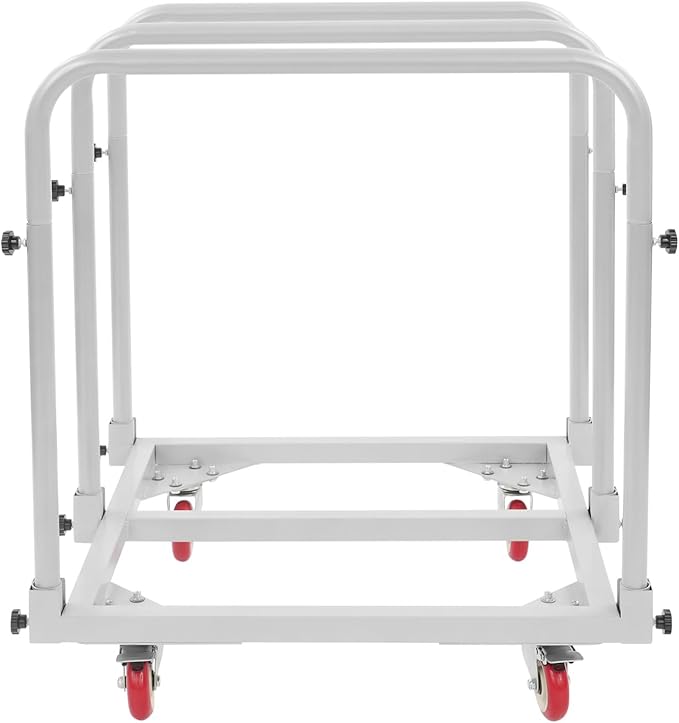 Undercat Steel Panel Truck, Heavy Duty Lumber Drywall Dolly, 1400lbs Platform Truck with 4 Swivel Casters, Flatbed Cart with 3 Side Handrails & Bottom Crossbar for Warehouse, Garage, Home, Grey
