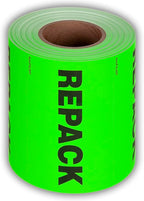 Kenco 3" X 5" Repack Fluorescent Shipping Label Stickers for Shipping and Packing - 500 Adhesive Labels Per Roll (5 Pack)