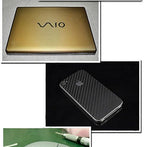 F & B LED LIGHTS Golden 3D Carbon Fiber Film Twill Weave Vinyl Sheet Roll Wrap (12" X 60", Golden)