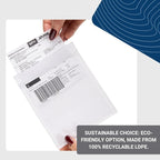 100 Units, 7.5"x5.5" Clear Packing List Shipping Pouches – Heavy Duty Self-Sealing Adhesive Envelopes, Waterproof & Tear-Proof – Ideal for Labels, Invoices & Documents