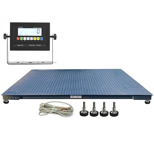 SellEton SL-5x7-30K-NN 60" x 84" Heavy-Duty, Industrial Floor Scale, Metal Indicator with Platform Scale | 30,000 lbs x 5 lb