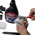 Rvinyl Window Tint Kit Compatible with Dodge Grand Caravan 2008-2020 in Black - Spray Bottle, Razor Blade, Conqueror Squeegee, Micro Fiber Cloth