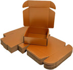 50 Pcs 6.3 x 6 x 1.6 inches Shipping Boxes for Small Business Cardboard Corrugated Mailer Boxes for Shipping Packaging Holidays Craft Gifts Giving Products (Copper, 6.3 x 6 x 1.6")