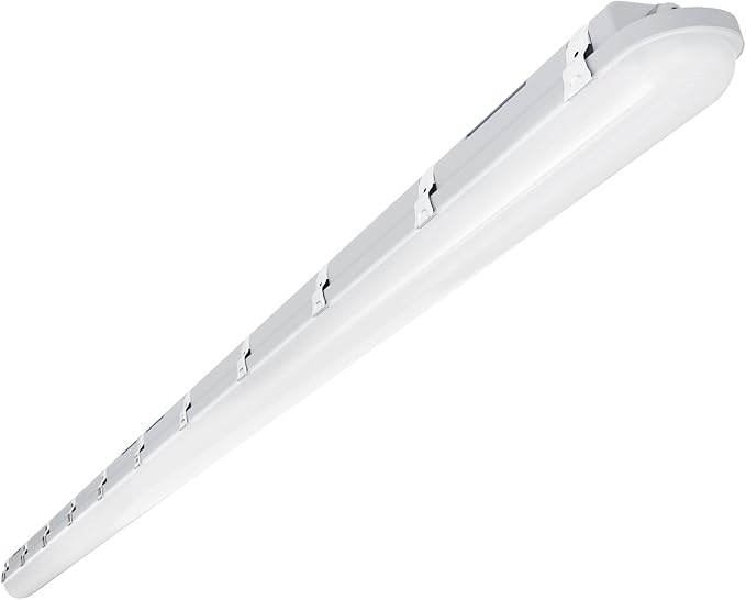 JTT 8FT LED Vapor Tight Light 120/100/80W Tunable, 18000lm LED Vapor Proof Lighting Fixture IP66, 5000K/4000K/3000K Outdoor Shop Light Waterproof for Parking Garage Car Wash Warehouse ETL Listed