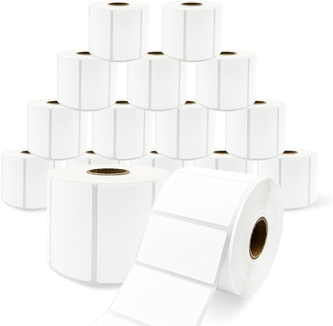Compatible Thermal Labels Replacement for Zebra (【2.25" x 1.25"】 16 Rolls/16000Labels)