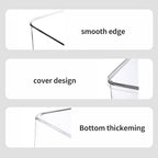 Lidded Plastic Storage Bins Set Clear Desk Basket Box Organizer Kitchen Container Clothes Laundry Closet Cabinet Shelf, Organization and Storage for Shelves Office Bathroom(clear 3XL+2M)