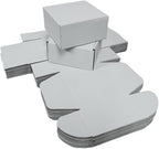 10 Pcs 9.8 x 9.8 x 4 inches Large Size Corrugated Cardboard Gift Boxes Recyclable Shipping Boxes for Mailing & Holidays, Wedding, Birthday, Gifts Packaging (Gray, 9.8 x 9.8 x 4")