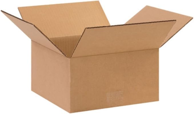 Secure Seal - 6x6x3 Pack of 50 Corrugated Cardboard Packing Shipping Mailing Moving Carton Boxes