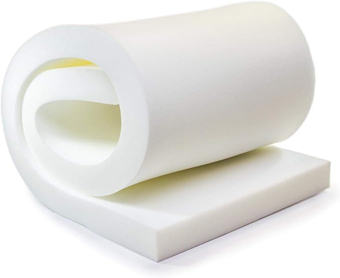 AK-Trading Upholstery Foam Cushion - Regular Density 3" Height x 24" Width x 72" Length - Home or Commercial Use Seat Replacement Foam Cushion - Made in USA