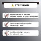 BETCKEY - 3" x 1.5" (76 mm x 38 mm) Barcode Shipping & Address Labels Compatible with Zebra & Rollo Label Printer,Premium Adhesive & Perforated [6 Rolls, 5700 Labels]