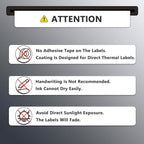 BETCKEY - 3" x 1.5" (76 mm x 38 mm) Barcode Shipping & Address Labels Compatible with Zebra & Rollo Label Printer,Premium Adhesive & Perforated [16 Rolls, 15200 Labels]