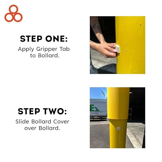BollardGard 7" x 52" Bollard Cover Yellow - Innoplast (Yellow no tape)