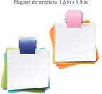 Plus Extra Strong Magnetic Clips, Large White, 3-Pack