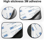 Replacement Metal Plates Set 16 Pack for Magnetic Car Mount. Kit of 16 Magnets for Back of Phone Case. Black Rectangular Iron Stickers Without Holes Discs. 3M Adhesive Backing Steel Sheets.
