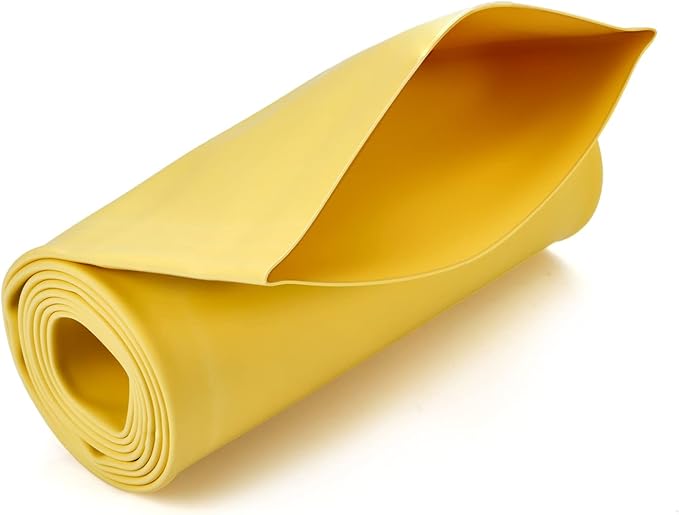 Chanzon 3:1 Ratio 4" (100mm) Heat Shrink Tubing - Marine Grade Waterproof Adhesive Lined - 4Ft Roll (1.22M Total Length) Yellow Polyolefin Sleeving Wrap Shrinking 3 to 1 Ratio 1pcs