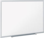 Quartet Whiteboard, Dry Erase Board, Magnetic, 6' x 4', Nano-Clean Surface Resists Ink Stains, Accessory Tray and 1 Dry Erase Marker, Silver Aluminum Frame (SM537)