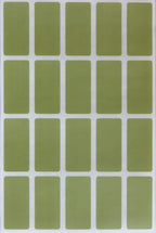Royal Green Olive Green Rectangular Page Marker Stickers 1.57 inch x 0.75 inch - Colored File Labels (40mm x 19mm) - 100 Pack