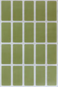 Royal Green Identification Labels Rectangular Sticker 1.57 inch x 0.75 inch - Olive Green Color Coding Stickers (40mm x 19mm) - 300 Pack