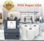 3 1/8" x 81' Thermal Paper (50 Rolls/Case) - BPA Free