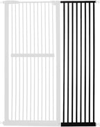 Lumizone Extra Tall Cat Gate Extension Kit 61.02" High Pressure Mounted 16.73" Extra Wide 1.37" Gap No Drilling Tall Pet Gate for Dogs (Black, 16.73" W)