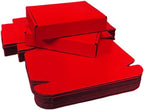 10 Pcs 11.8 x 7.9 x 3.2 inches Corrugated Cardboard Gift Boxes Recyclable Shipping Boxes for Mailing & Holidays, Wedding, Birthday, Gifts Packaging (Red, 11.8 x 7.9 x 3.2")