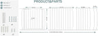 Extra Wide Baby Gates Large Long Dog Gates for The House Doorways Stairs Pressure Mount Dog Pet Gate Walk Through Metal Child Indoor Safety Gates (White, 76.38"-86.3"/194-219CM)