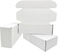 7x3.5x2 inch Small White Mailers Boxes Recyclable Corrugated Gift Box for Packaging Shipping Set of 10