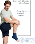 Tommie Copper BetterICE Ice Pack for Knee - Reusable, Flexible, Leak-Free Gel Cold Compress - Dark Navy, XL