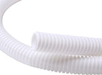 Alex Tech 50ft - 1/2 inch Split Wire Loom Tubing - White