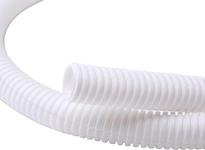 Alex Tech 25ft - 1 inch Split Wire Loom Tubing - White