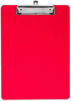 Plastic Clipboards (Set of 6) Multi Pack Clipboard (Red) Strong 12.5 x 9 Inch | Holds 100 Sheets! Acrylic Clipboards with Low Profile Clip | Cute Aesthetic College School Supplies for Girls and Boys