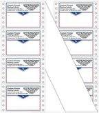 Shipping Stickers, Custom Printed Continuous Pinfeed - Your Logo, Image or Text Imprinted 1-Color, Pinfed, 4" x 3" for Business Mailing (5000)