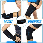 Value 2 Pack | Elbow Ice Pack Wrap & Knee Ice Pack Wrap - Ice Sleeves, Reusable Gel Ice Wrap, Elbow Cold Compression, (Large)