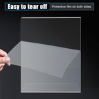 6pack Acrylic Sign Holder 4x6 for Picture Frames, L Shape Clear Plastic, Plastic Sign Holder,Menu Holder, Unbreakable Table Sign Holder for Restaurant, Office, School, Store and Home Use