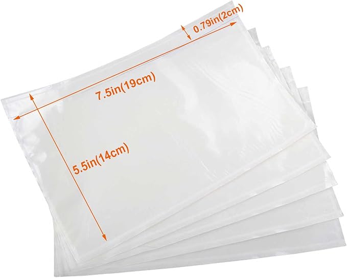 1000 Pcs-7.5x5.5 Packing List Mailing Envelopes: 7.5x5.5in (14x19cm), 1000 Pcs. Clear Adhesive Shipping Label Sleeves for Small Businesses