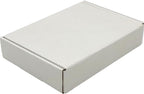 Small White Shipping Boxes for Small Business Pack of 25-8x5.5x1.6 inches Cardboard Corrugated Mailer Boxes for Shipping Packaging Craft Gifts Giving Products