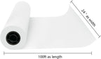 Kraft Paper Roll 24" x 98ft, White Craft Paper 80GMS for Gift Package/Bouquet Flower Wrapping/Kids Arts Drawing/Bulletin Board/DIY/Box Moving Filler/Shipping Supplies/Table Cover, Unwaxed & Uncoated