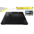 Heavy Duty Industrial 60" x 60" Floor Scale with 2 Bumper Guards Accurate Digital Pallet 5’ x 5’ Scales for Warehouse or Shipping Weighing (5000 lbs x 1 lb)