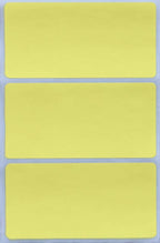 Royal Green Rectangular Stickers Color-Coding Labels for Organizing, Moving, and Storage Boxes 4" x 2" Stickers to Write On Name Tags, 150-Pack (Pastel Yellow)
