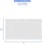 1000 Count 7" x 5.5" Shipping Label Envelopes, Clear Packing List Pouches with Self-Adhesive Back, Top Loading for Shipping Labels Sleeves, for Packing Slips, Labels Invoices & Paperwork. GPI