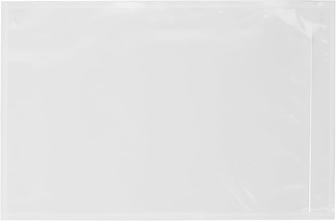 2000 Count 6.5" x 10" Shipping Label Envelopes, Clear Packing List Pouches with Self-Adhesive Back, Top Loading for Shipping Labels Sleeves, for Packing Slips, Labels Invoices & Paperwork. GPI
