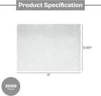 PSBM 2,000 PCS 5.12 x 8 Inch Clear Self-Adhesive Packing List Envelopes, Plastic Shipping/Mailing Pouch Enclosed Bags for Packing Slips Invoice Label
