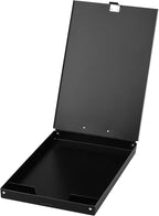 ZCZN Recycled Aluminum Storage Clipboard, Clipboard Box, Form Holder, Suitable for School, Office, Jobsite or Medical Staff, 9.25 x 13.78 Inches, Black